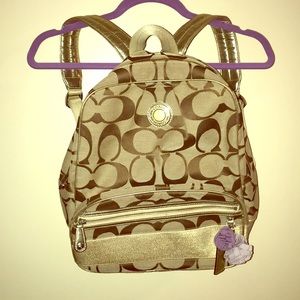 Coach Gold BackPack