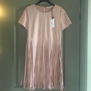 Light pink suede dress / new with tags