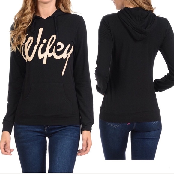 Tops - Black Wifey sweatshirt!