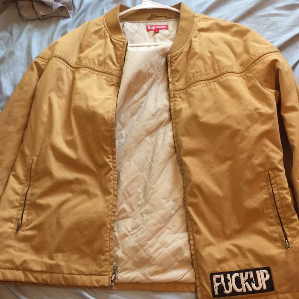 Supreme jacket /fuck up