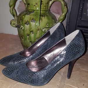 Faux snake print stilettos