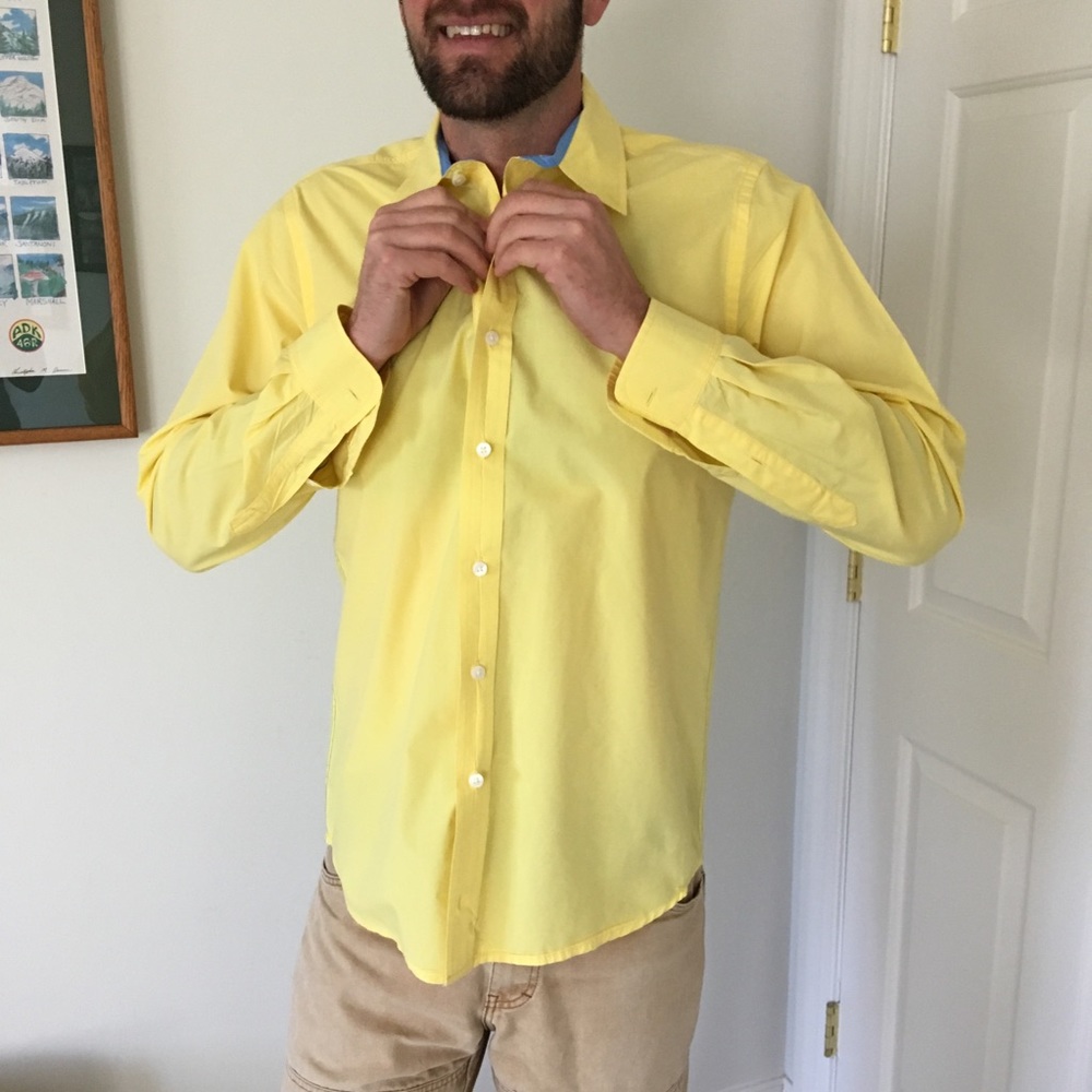 Men’s yellow dress shirt