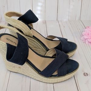 Espadrilles Navy Blue Canvas Straps