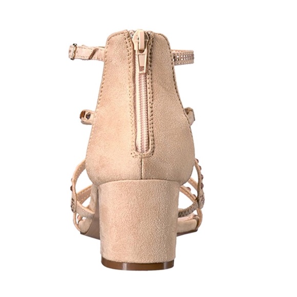 LAST 🔘 Strappy Sexy Embellished Zip Close Sandals - Picture 4 of 8