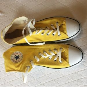 Yellow Converse Hi-Tops