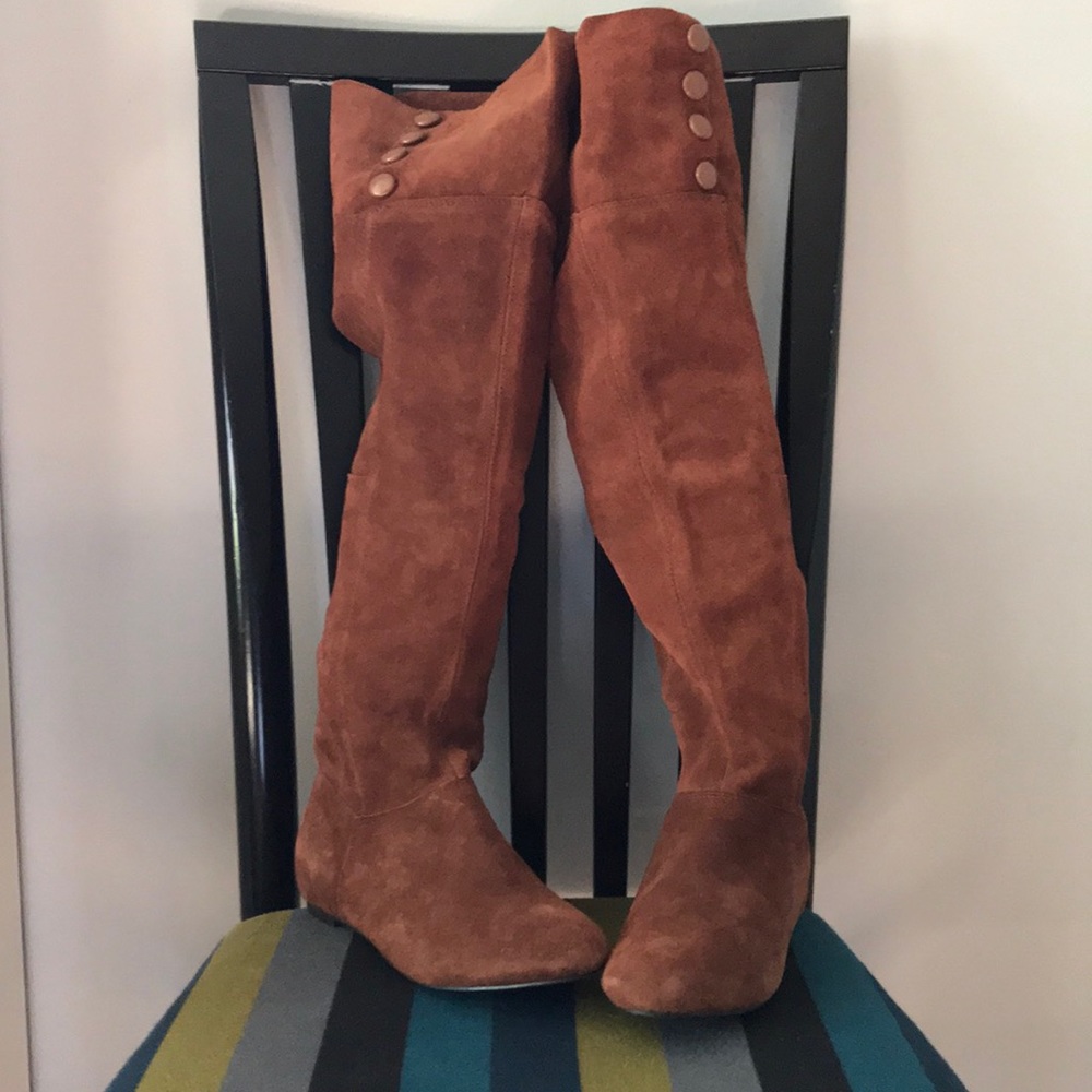 Chinese Laundry suede knee high boots