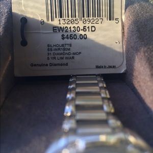 Citizen watch eco drive with genuine diamonds
