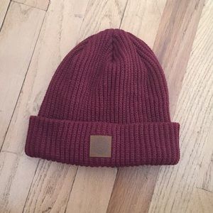 💫Obey Jobber Monogram Burgundy Beanie