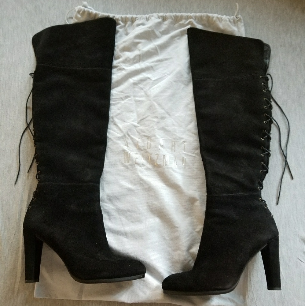 Authentic Stuart Weitzman Lace Me Up Boots - image 4