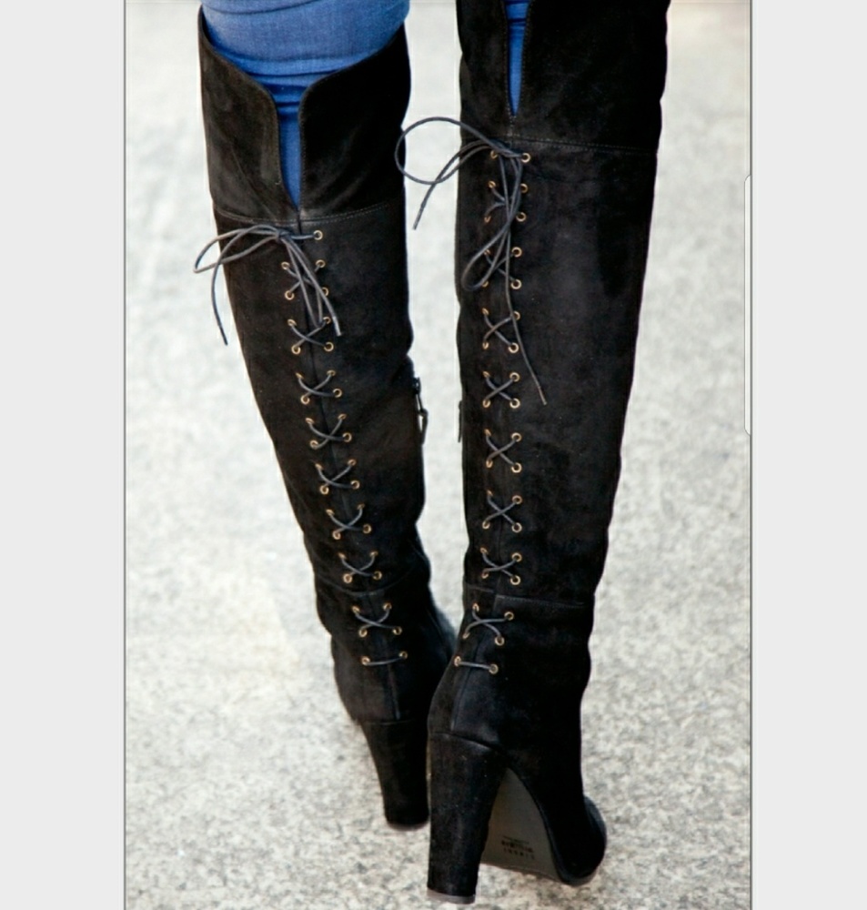 Authentic Stuart Weitzman Lace Me Up Boots - image 5