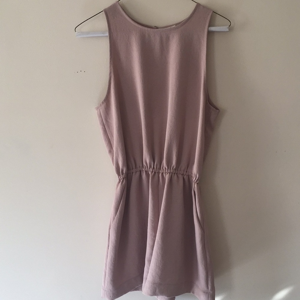 Aritzia Wilfred Rive Romper in Blush