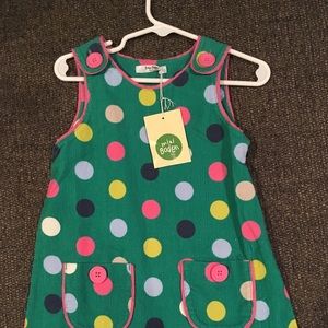 Mini Boden corduroy Polk a Dot Dress