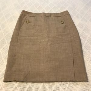 The Limited Brown Khaki Pencil Skirt