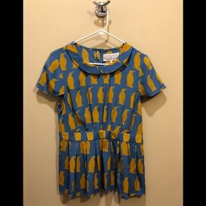 Anthropologie Charlotte Taylor Peplum Top