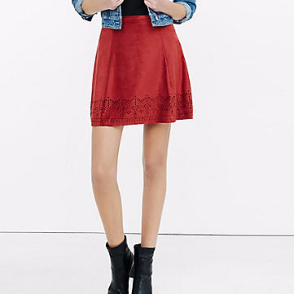 MORE RDUCED NWT Express laser cut mini skirt