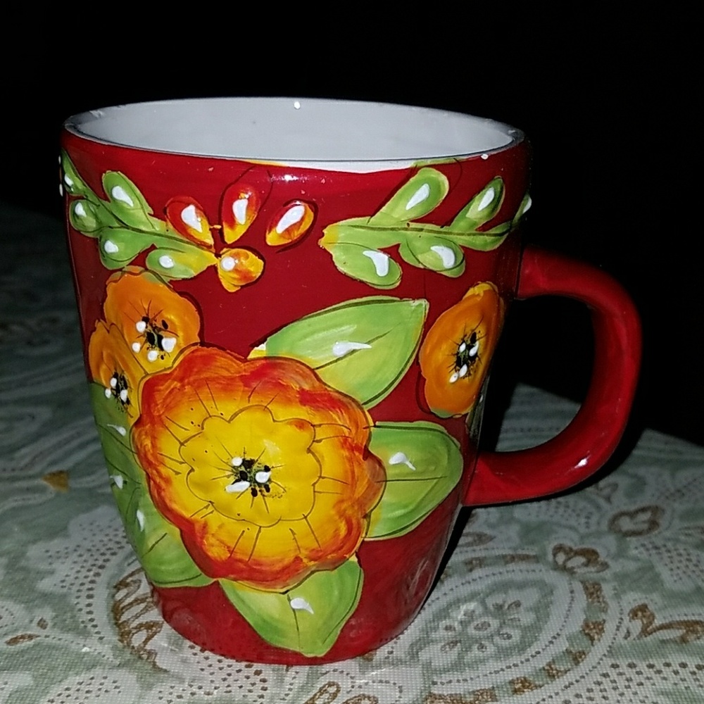This mug was designed in California byLaurie Gates