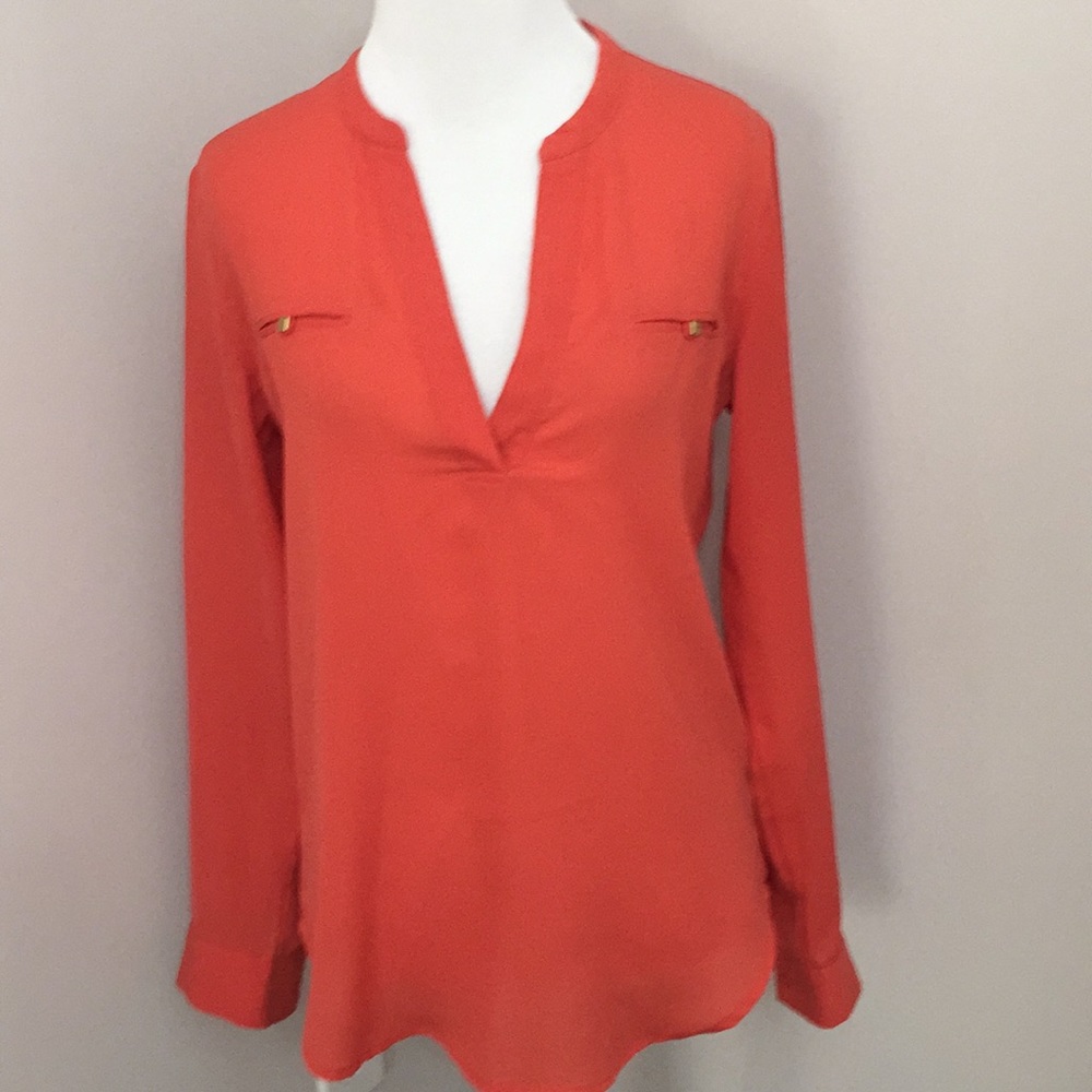 Sheer Coral blouse