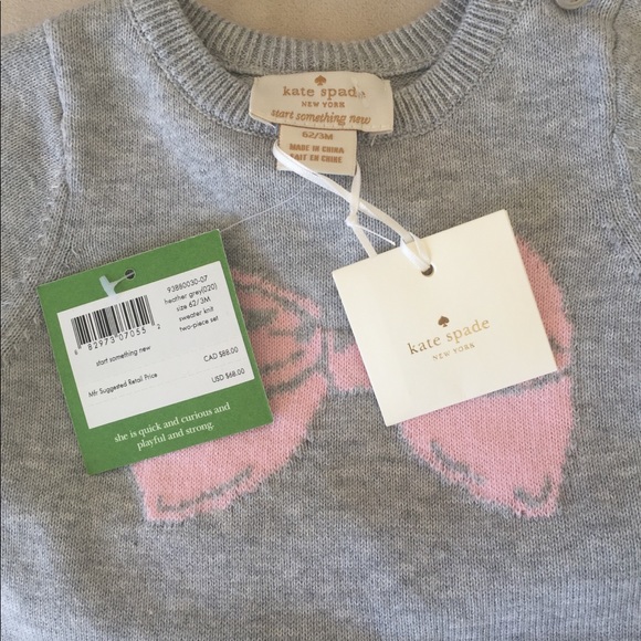 SOLD Kate Spade heather gray two-piece set - Picture 3 of 5