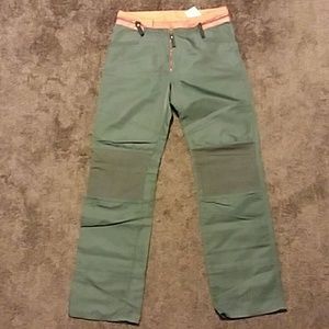 Green nylon pants by Diesel Stylelab