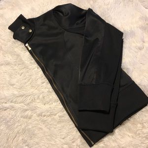 EXPRESS // Black track jacket, gold details, Large