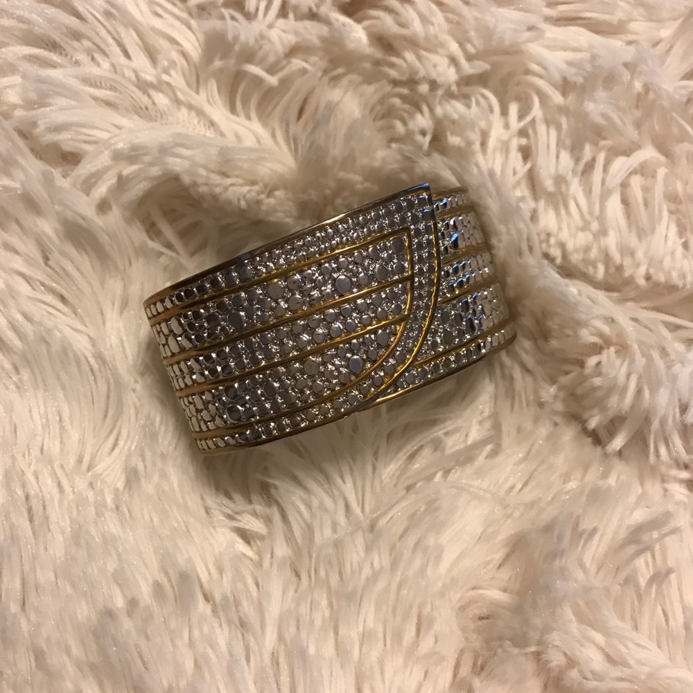Park Lane Hinge Bracelet Silver and Gold Toned