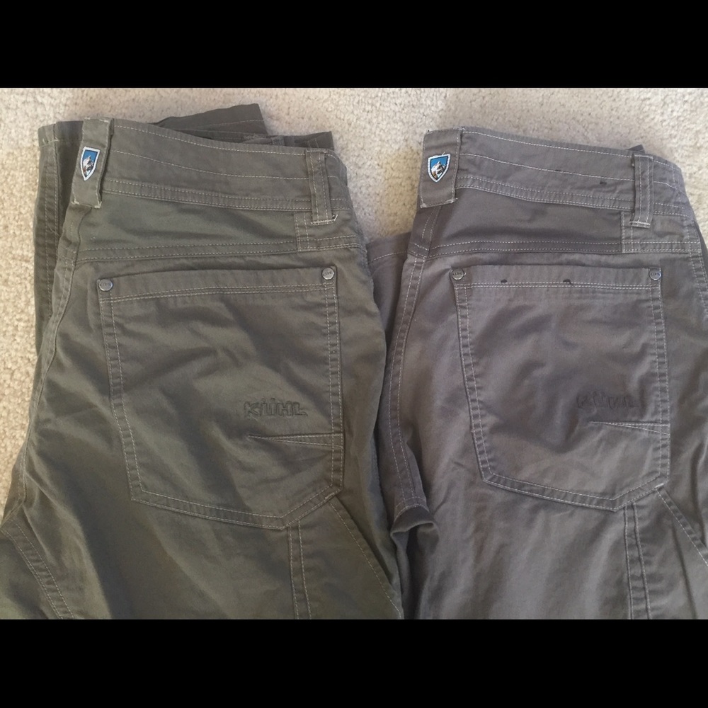 2 pairs of Kuhl Radikl pants size 30x34