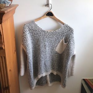 Black and white chunky sweater EVERYTHING MUST GO!