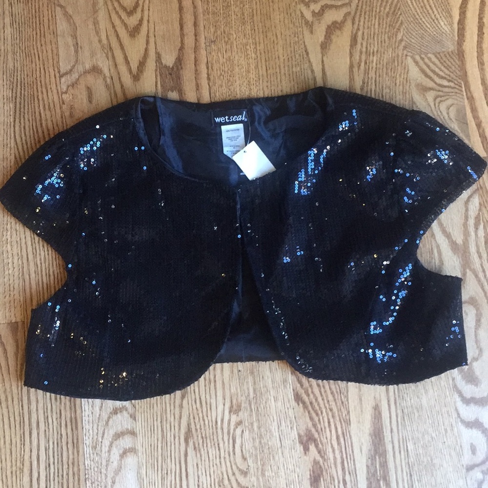 Wet seal holiday party shrug cardi NWT