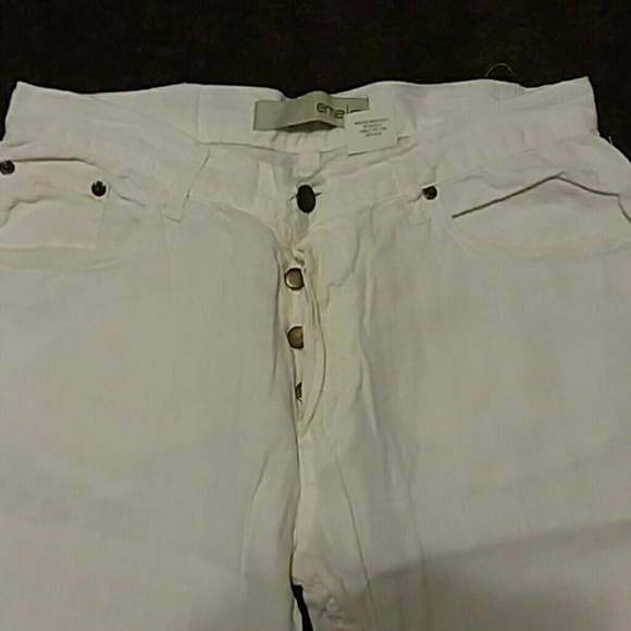 White linin pants - Picture 2 of 3