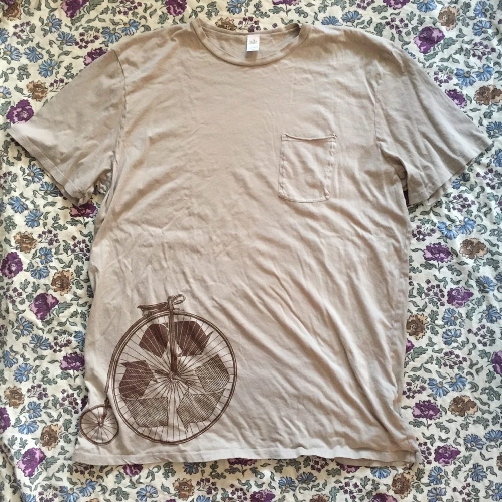 nwot soul flower men’s organic re-cycle t-shirt