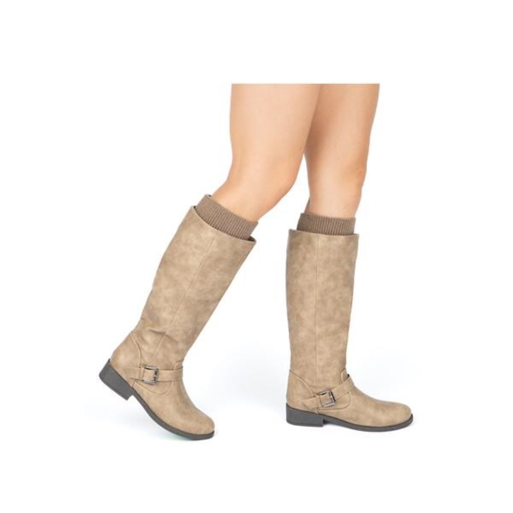 Taupe tall boots