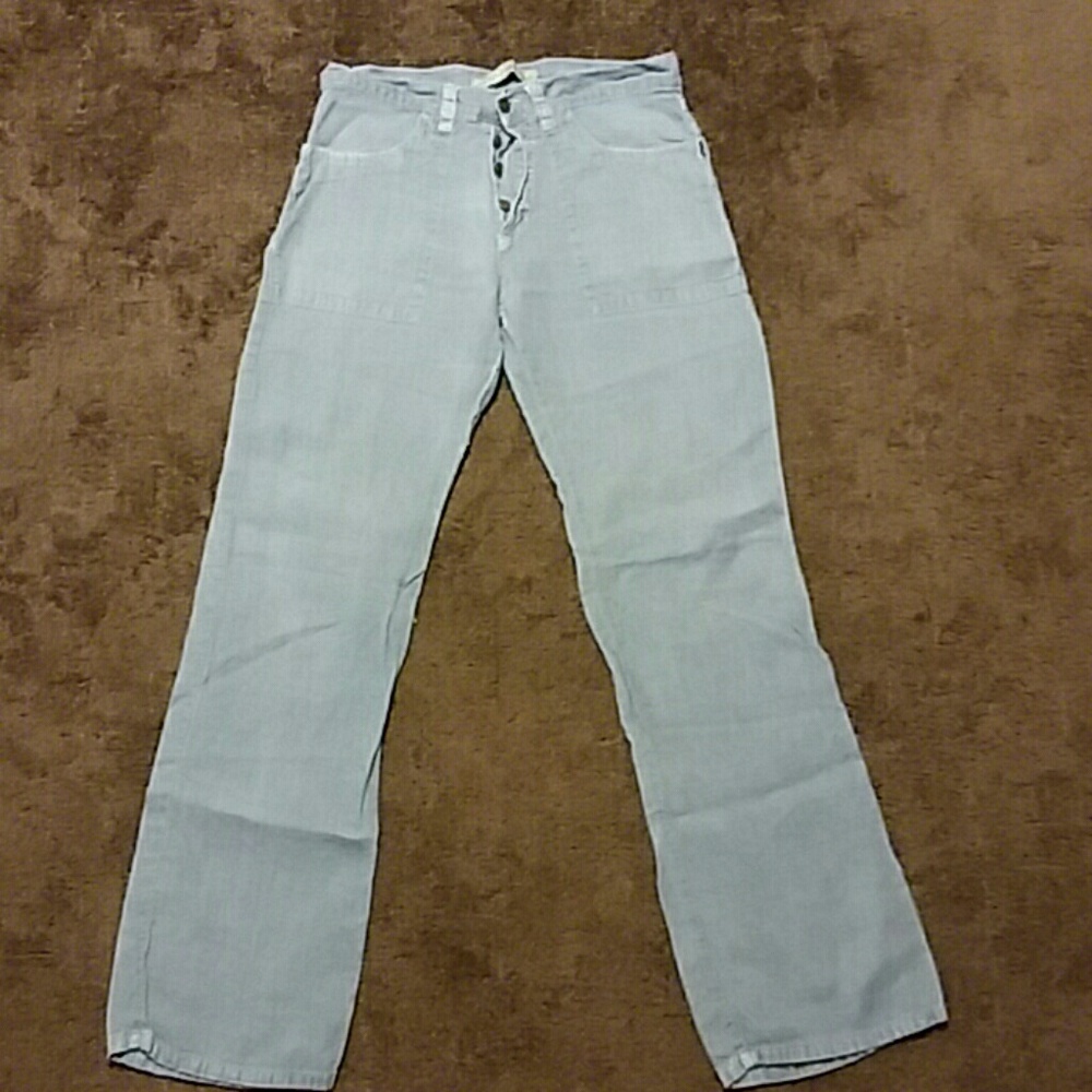 Blue linin pants