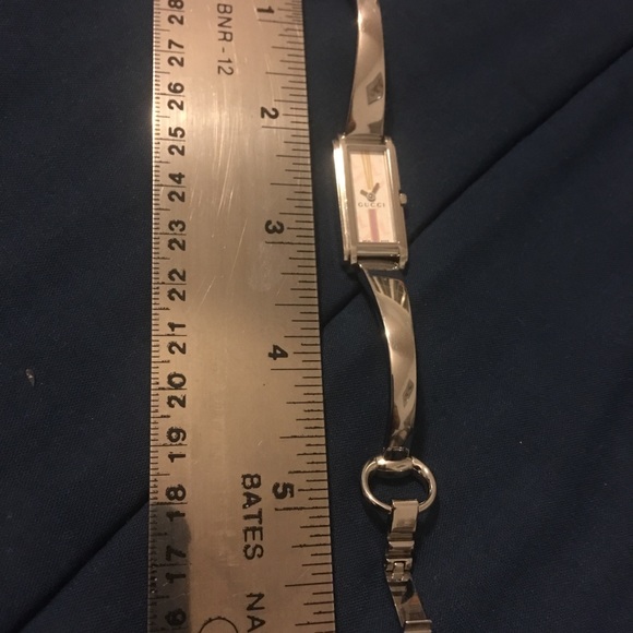 Authentic Gucci Silver Bangle Watch main image 6