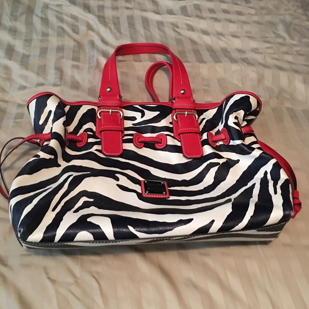 Zebra purse worn under 5 times
