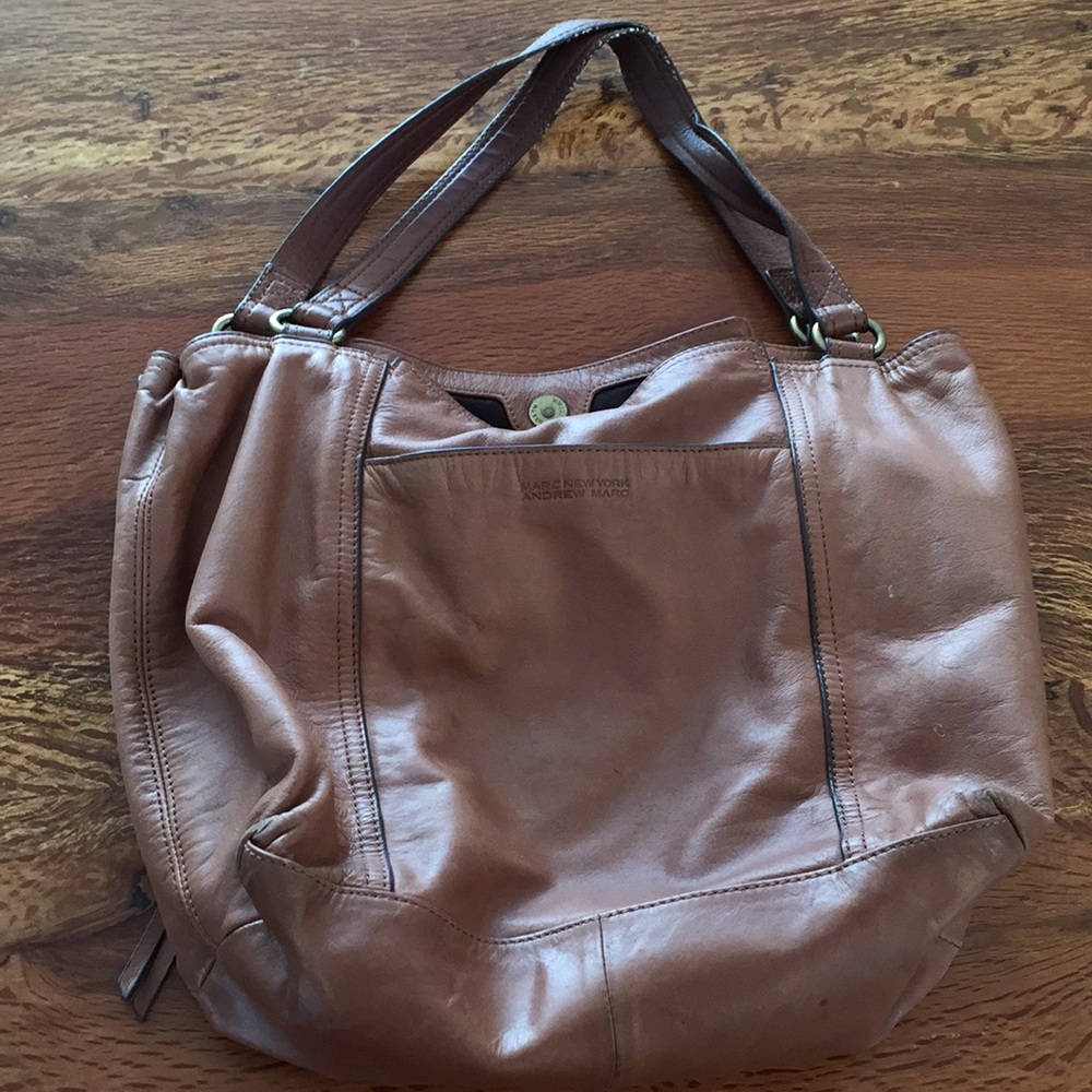 Marc New York brown leather bag.