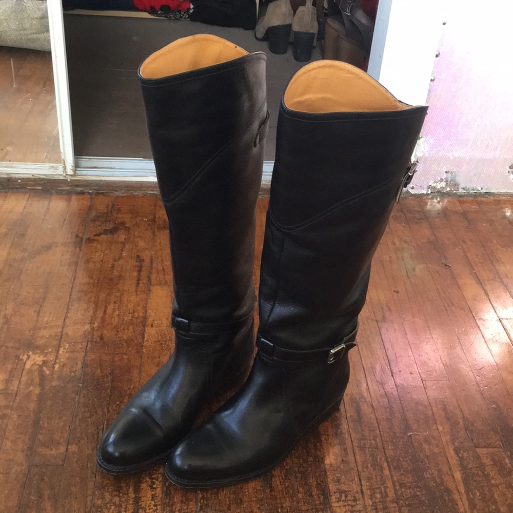 Frye Womens Boots Dorado Black Size 8