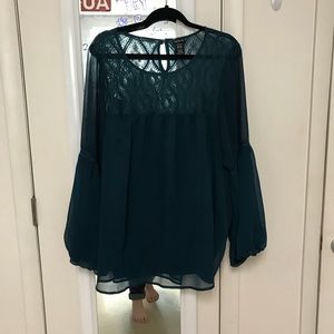 Torrid lace flowy top