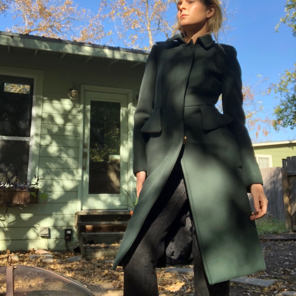 BURBERRY PRORSUM size 36 wool twill coat