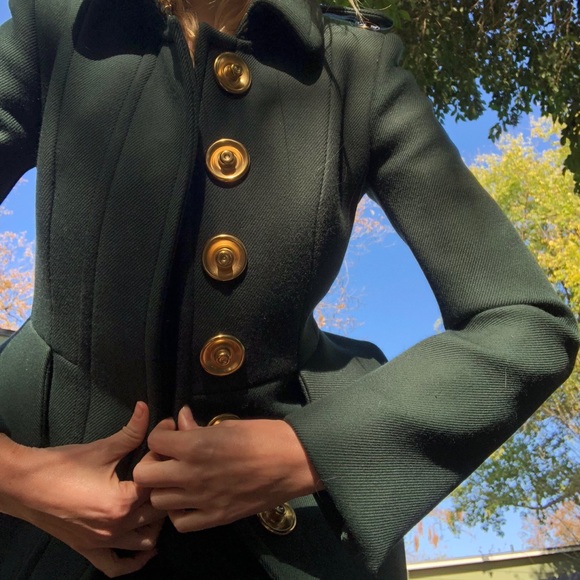 BURBERRY PRORSUM size 36 wool twill coat - Picture 6 of 8