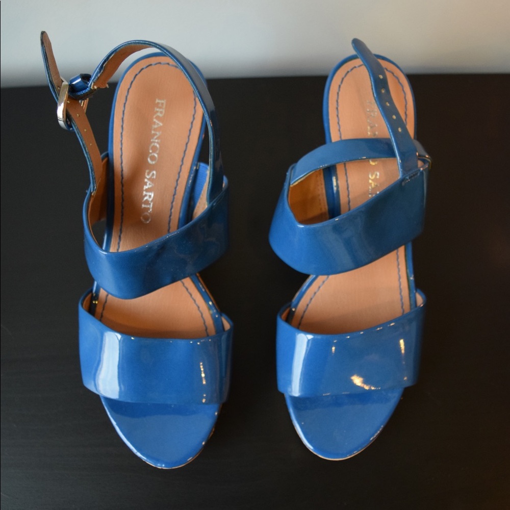 Blue strappy heels CLOSET CLEANOUT SALE