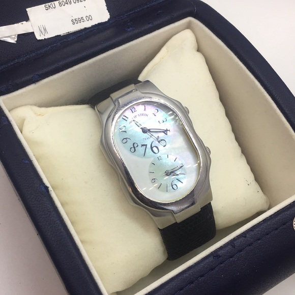 ?Authentic Philip Stein Mother of Pearl Timepiece main image 4