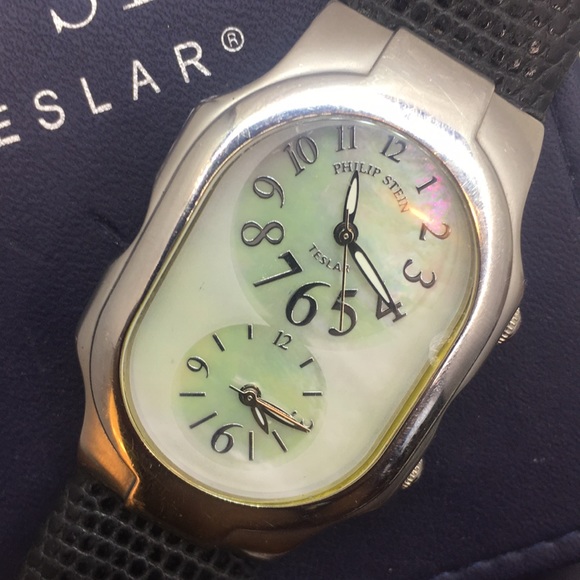 ?Authentic Philip Stein Mother of Pearl Timepiece main image 7