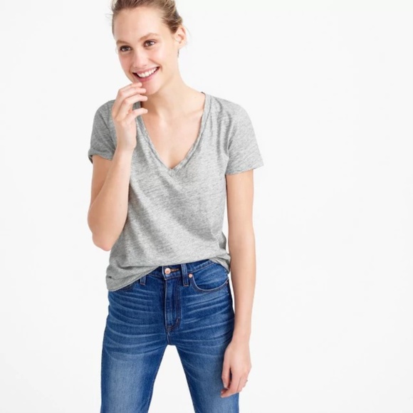 J Crew Grey T-shirt S - Picture 3 of 3