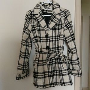 JouJou Plaid Pea Coat