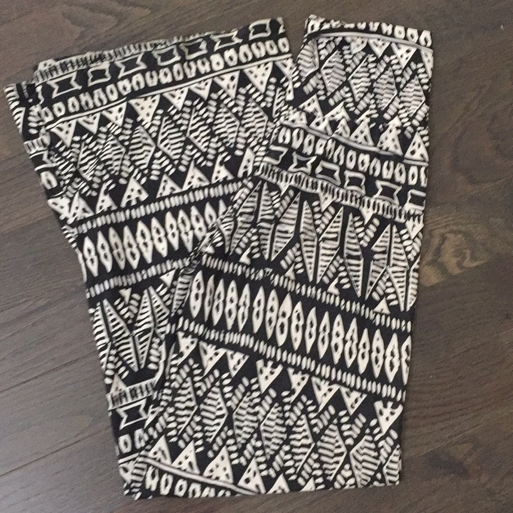 Black and Cream Palazzio Pants