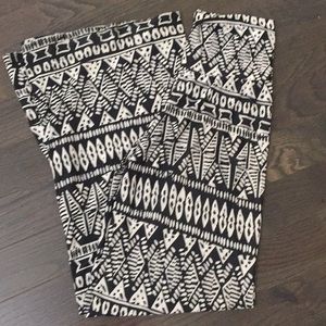 Black and Cream Palazzio Pants