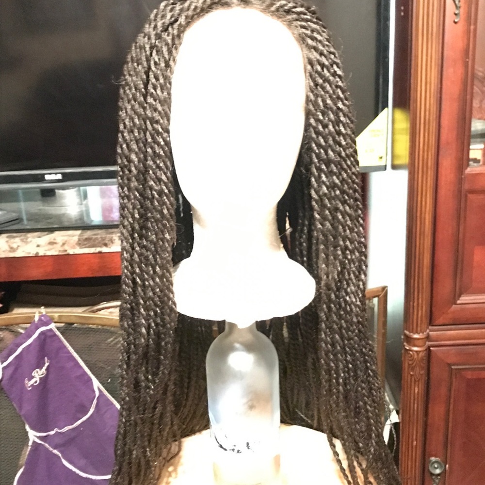 Lace front Senegal twist wig