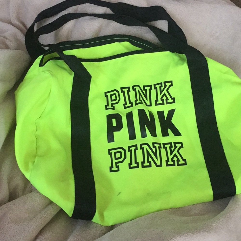 Pink gym bag