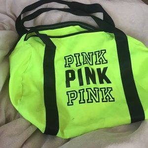 Pink gym bag
