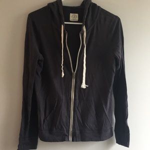 Navy light zip up